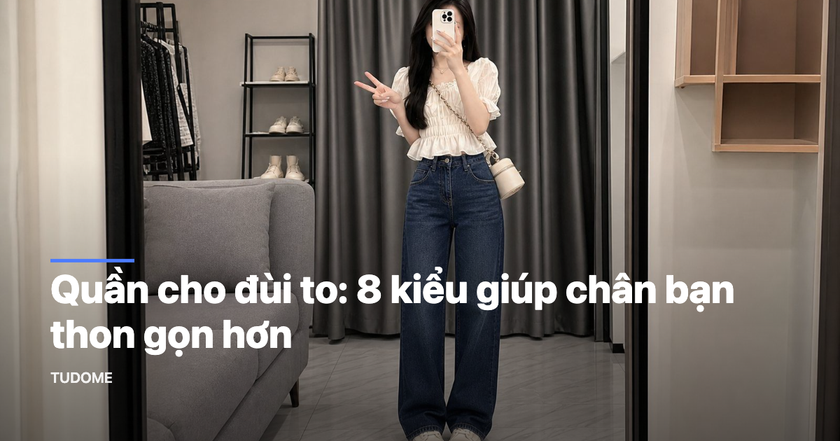 Quần cho đùi to: 8 kiểu giúp chân bạn thon gọn hơn