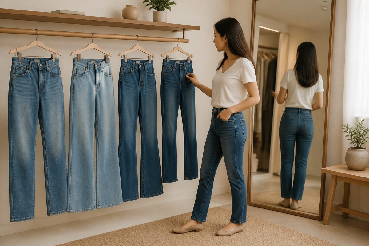 Cách chọn quần jean nữ theo dáng người: Đúng phom, vừa vặn hơn