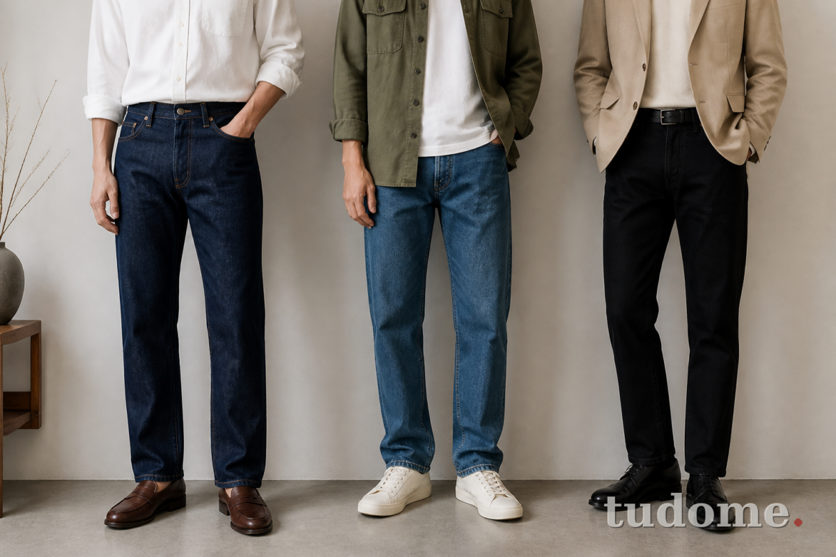 Phối quần jean nam cùng loafer, sneaker và giày da